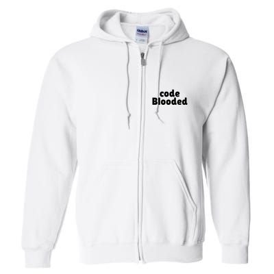 Code Blooded Full Zip Hoodie