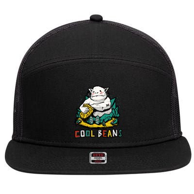 Cool Beans! 7 Panel Mesh Trucker Snapback Hat