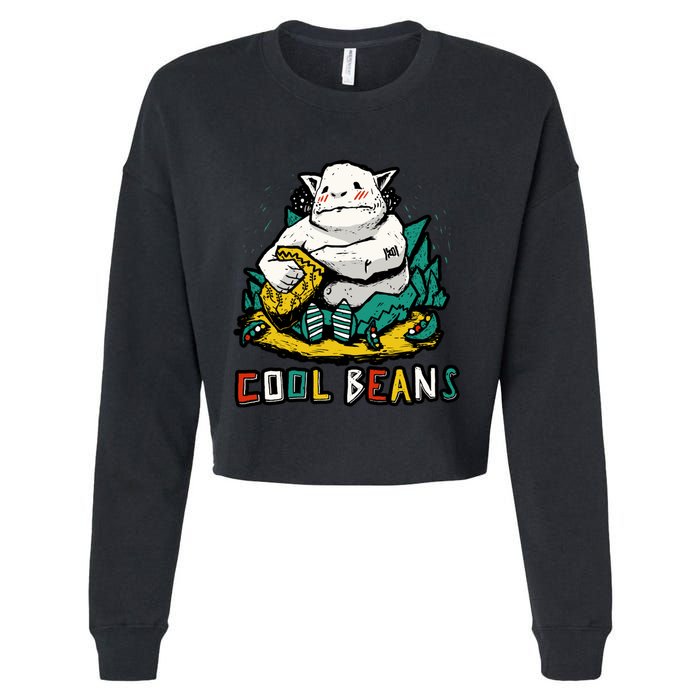 Cool Beans! Cropped Pullover Crew