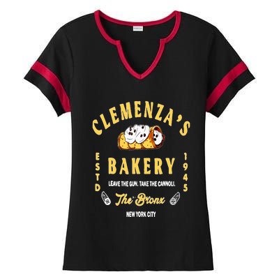 Clemenzas Bakery Ladies Halftime Notch Neck Tee