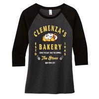 Clemenzas Bakery Women's Tri-Blend 3/4-Sleeve Raglan Shirt