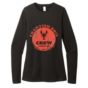 Crawfish Boil Crew Louisiana Retro Food Festival Mardi Gras Womens CVC Long Sleeve Shirt