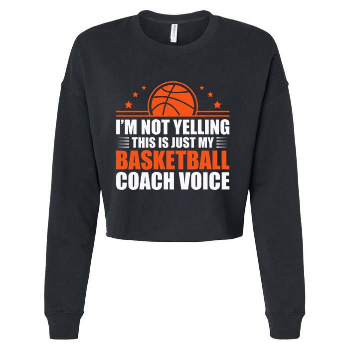Cool Basketball Coach For Team Basketball Coaching Cropped Pullover Crew