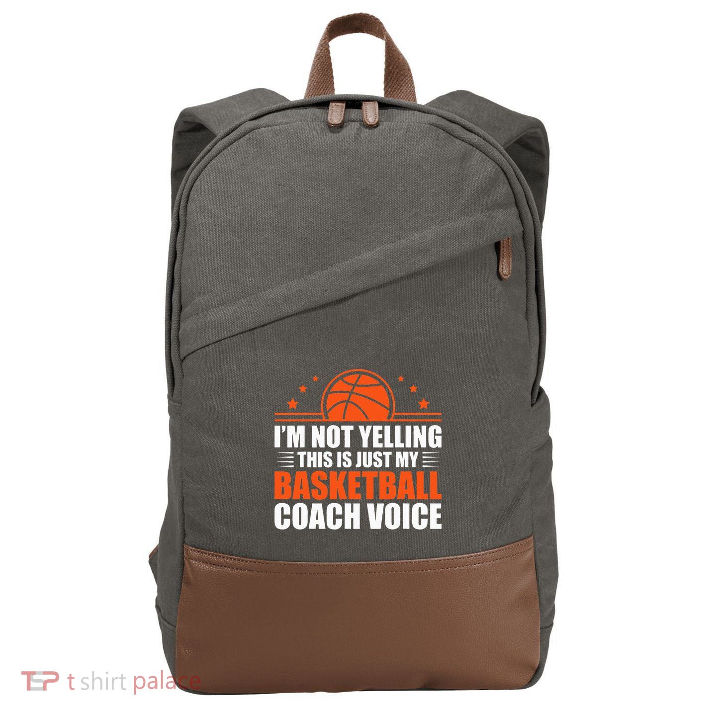 Cool Basketball Coach For Team Basketball Coaching Cotton Canvas Backpack