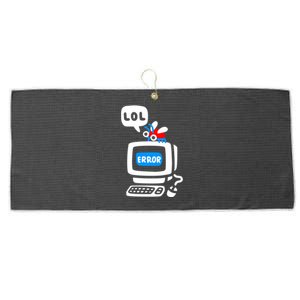 Computer Bug Large Microfiber Waffle Golf Towel