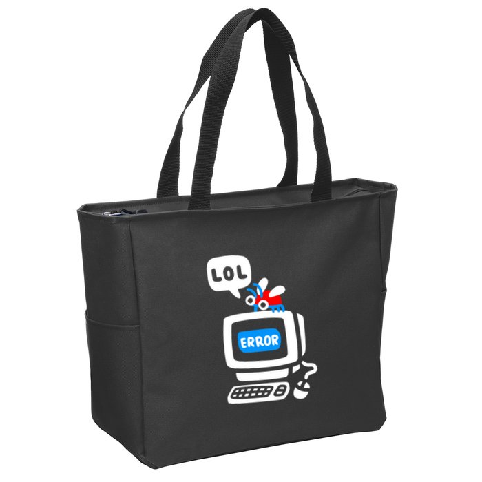 Computer Bug Zip Tote Bag