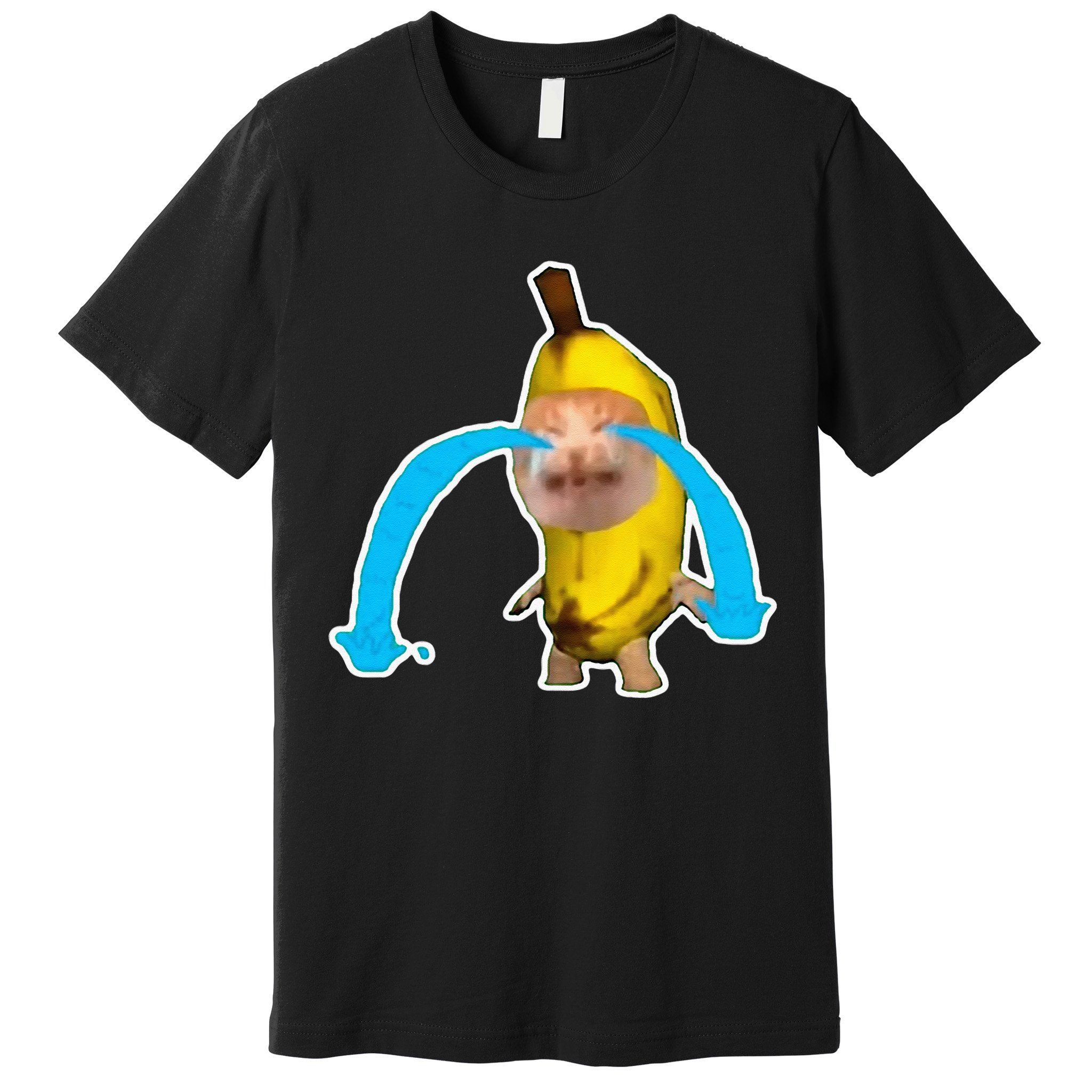 Crying Banana Cat Meme Premium T-Shirt