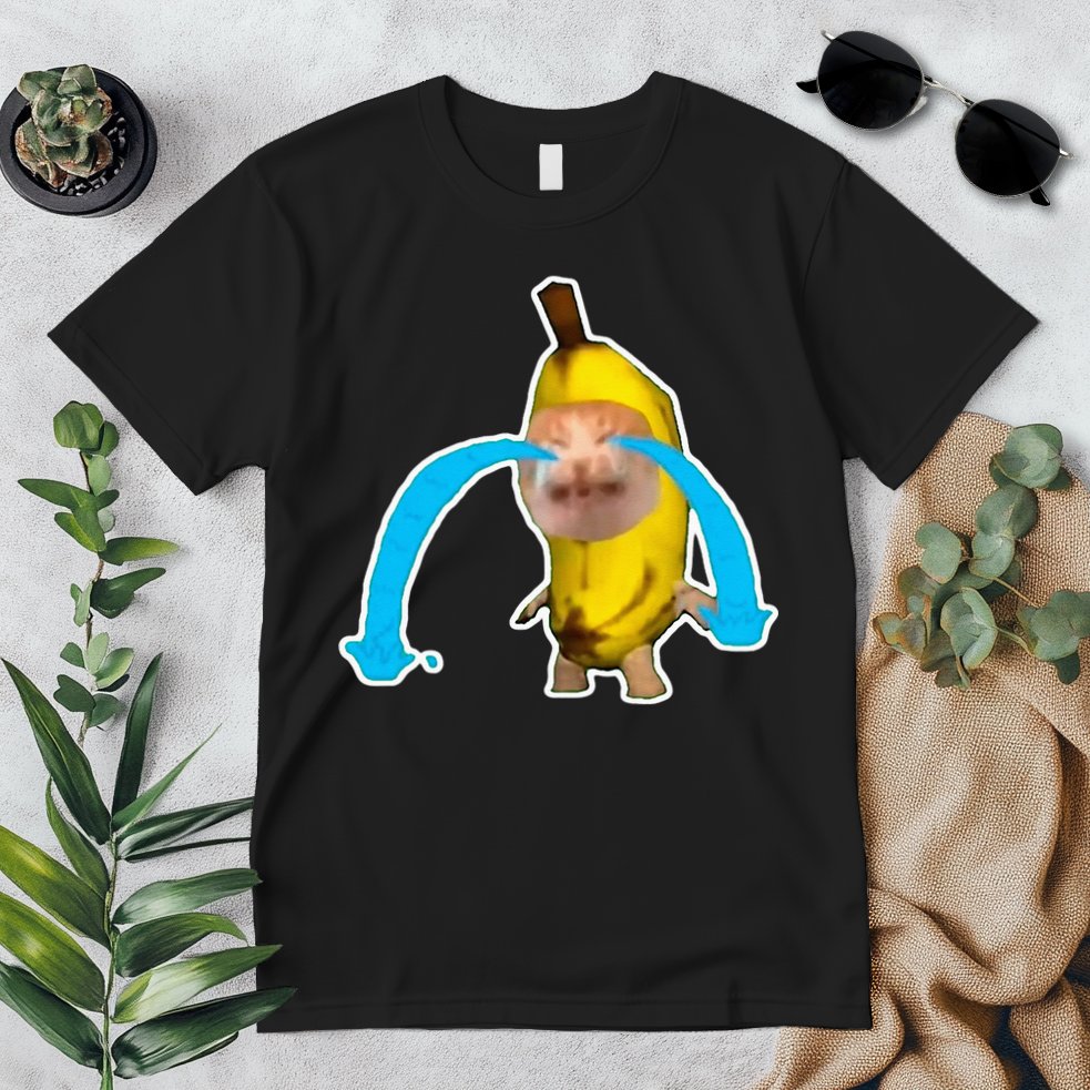 Crying Banana Cat Meme Premium T-Shirt
