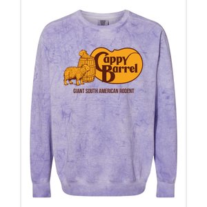 Cappy Barrel; Capybara Country Store Logo Colorblast Crewneck Sweatshirt