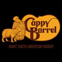 Cappy Barrel; Capybara Country Store Logo Stripe Pom Pom Beanie