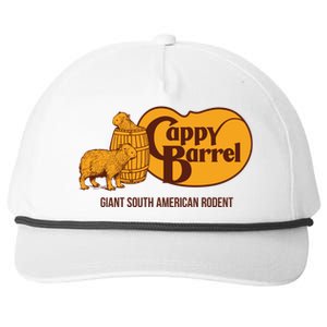 Cappy Barrel; Capybara Country Store Logo Snapback Five-Panel Rope Hat