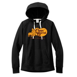 Cappy Barrel; Capybara Country Store Logo Women's Fleece Hoodie