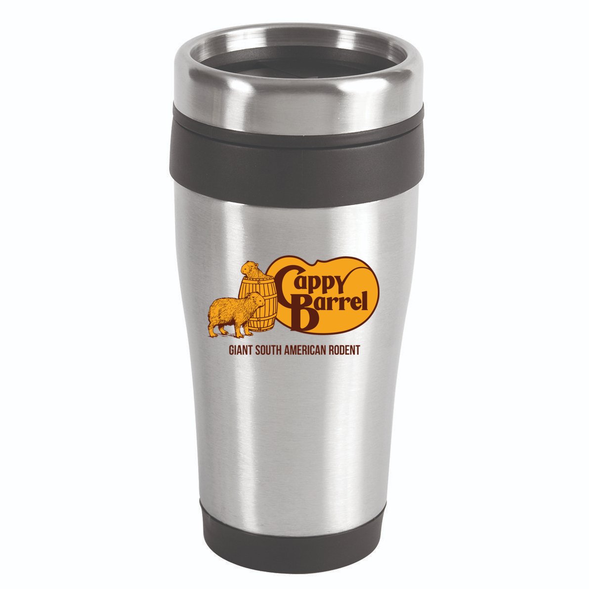 Cappy Barrel; Capybara Country Store Logo 16oz Travel Tumbler