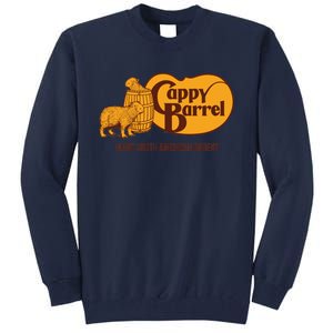 Cappy Barrel; Capybara Country Store Logo Tall Sweatshirt