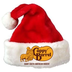 Cappy Barrel; Capybara Country Store Logo Premium Christmas Santa Hat