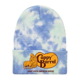 Cappy Barrel; Capybara Country Store Logo Tie Dye 12in Knit Beanie