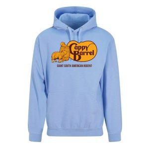 Cappy Barrel; Capybara Country Store Logo Unisex Surf Hoodie