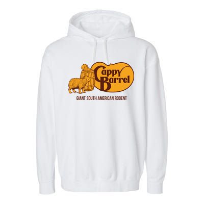 Cappy Barrel; Capybara Country Store Logo Garment-Dyed Fleece Hoodie