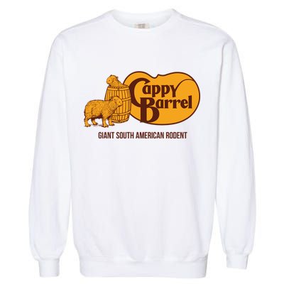 Cappy Barrel; Capybara Country Store Logo Garment-Dyed Sweatshirt