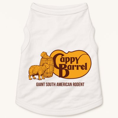 Cappy Barrel; Capybara Country Store Logo Doggie Tank