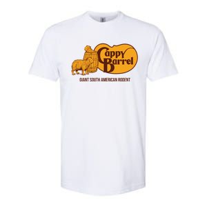 Cappy Barrel; Capybara Country Store Logo Softstyle CVC T-Shirt