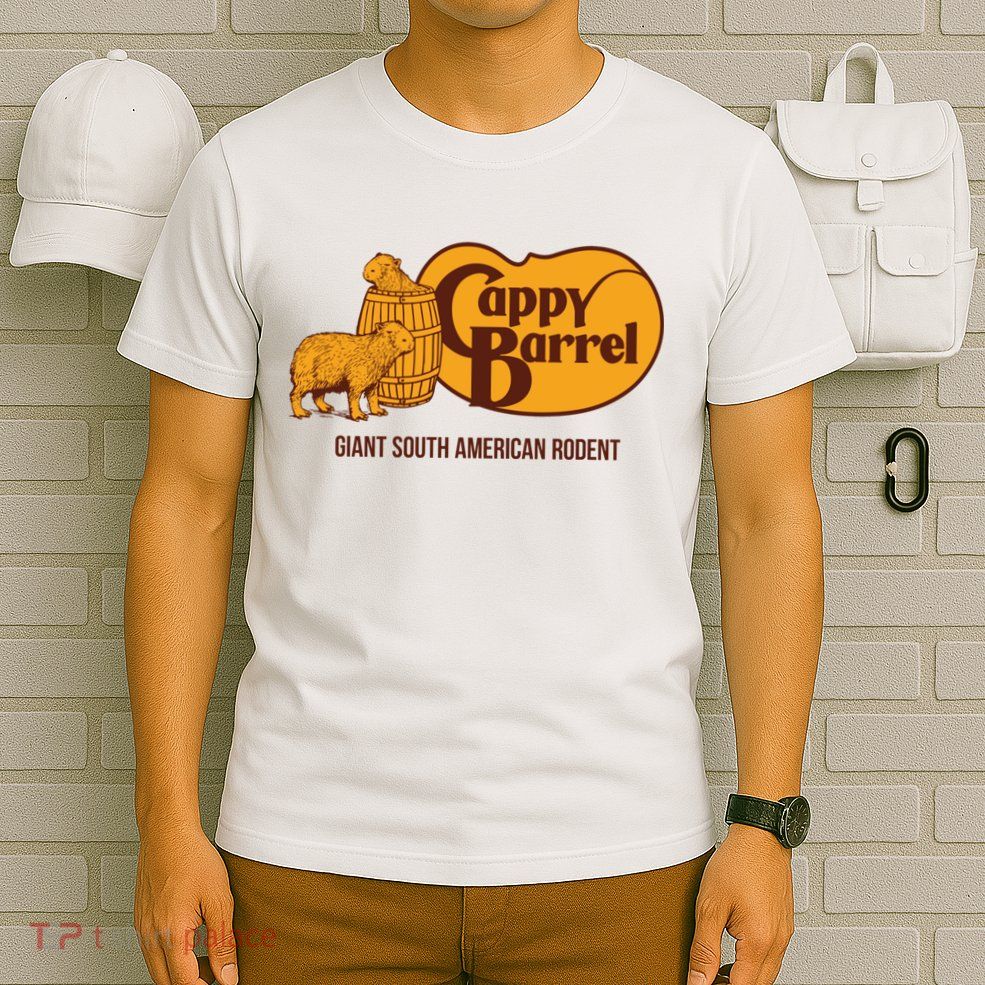 Cappy Barrel; Capybara Country Store Logo T-Shirt