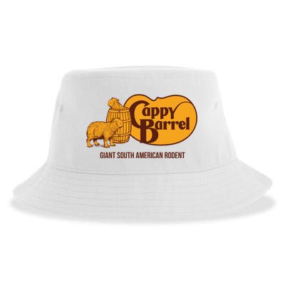 Cappy Barrel; Capybara Country Store Logo Sustainable Bucket Hat