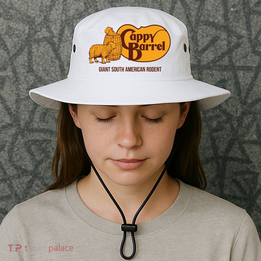 Cappy Barrel; Capybara Country Store Logo Bucket Hat