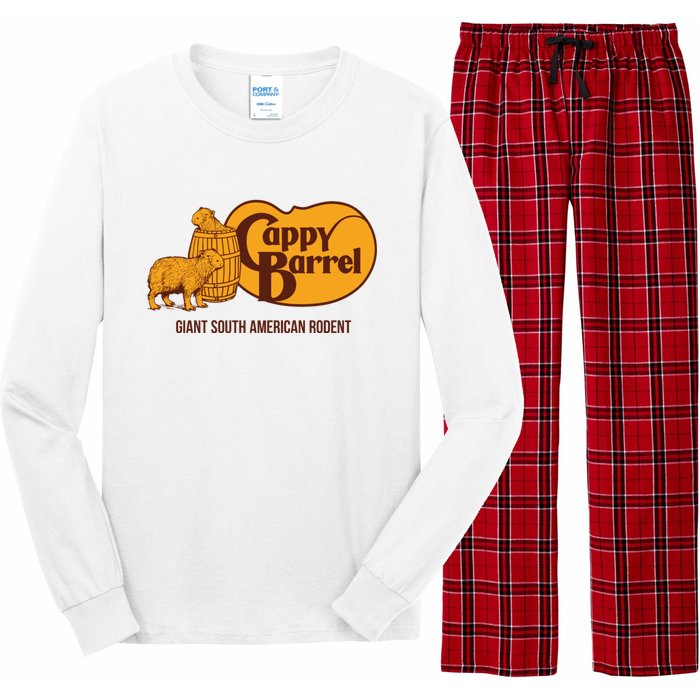 Cappy Barrel; Capybara Country Store Logo Long Sleeve Pajama Set