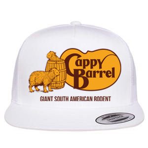 Cappy Barrel; Capybara Country Store Logo Flat Bill Trucker Hat