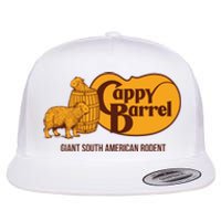 Cappy Barrel; Capybara Country Store Logo Flat Bill Trucker Hat