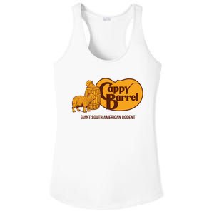 Cappy Barrel; Capybara Country Store Logo Ladies PosiCharge Competitor Racerback Tank