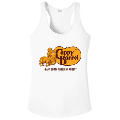 Cappy Barrel; Capybara Country Store Logo Ladies PosiCharge Competitor Racerback Tank
