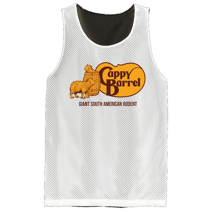 Cappy Barrel; Capybara Country Store Logo Mesh Reversible Basketball Jersey Tank