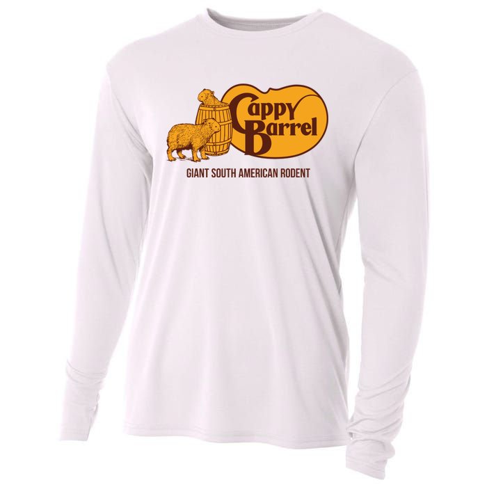 Cappy Barrel; Capybara Country Store Logo Cooling Performance Long Sleeve Crew