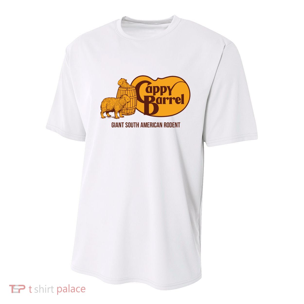 Cappy Barrel; Capybara Country Store Logo Youth Performance Sprint T-Shirt