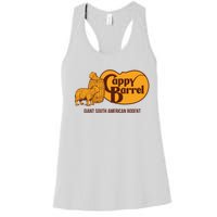 Cappy Barrel; Capybara Country Store Logo Women's Racerback Tank