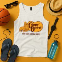 Cappy Barrel; Capybara Country Store Logo Tank Top