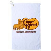 Cappy Barrel; Capybara Country Store Logo Golf Towel