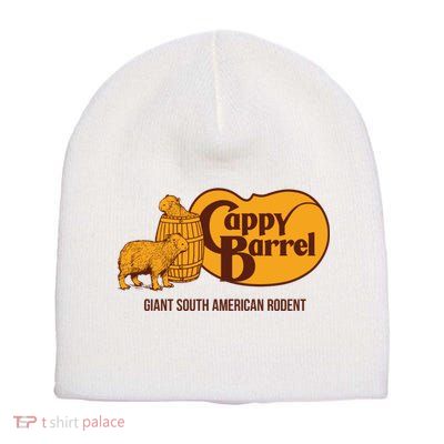 Cappy Barrel; Capybara Country Store Logo Short Acrylic Beanie