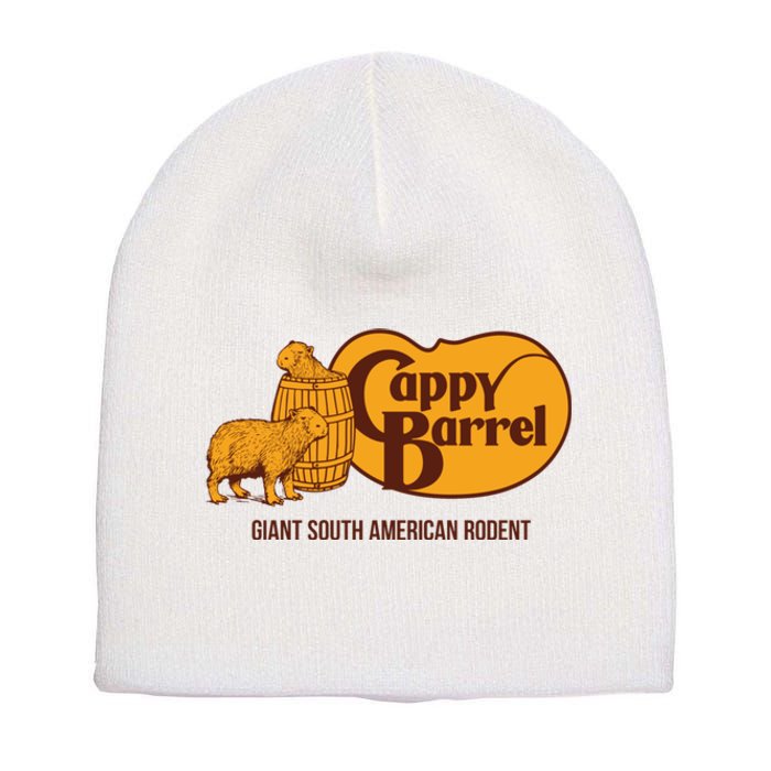 Cappy Barrel; Capybara Country Store Logo Short Acrylic Beanie