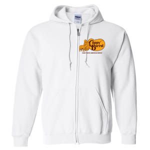 Cappy Barrel; Capybara Country Store Logo Full Zip Hoodie