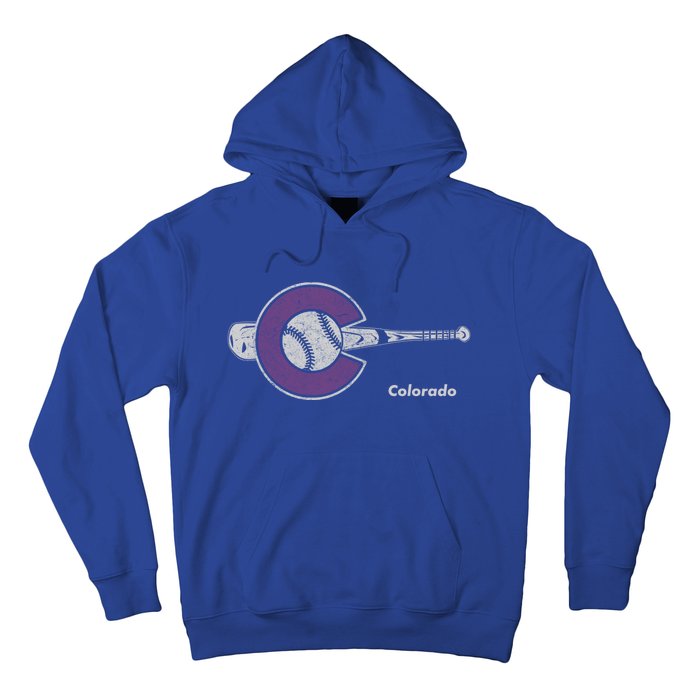 Colorado Baseball Colorado State Flag And Baseball Design Gift Hoodie