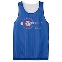 Colorado Baseball Colorado State Flag And Baseball Design Gift Mesh Reversible Basketball Jersey Tank