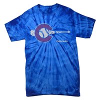 Colorado Baseball Colorado State Flag And Baseball Design Gift Tie-Dye T-Shirt