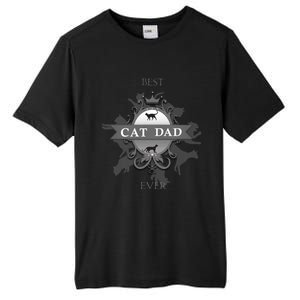 Classic Best Cat Dad Ever Cute Kitty Father Funny Gift Tall Fusion ChromaSoft Performance T-Shirt