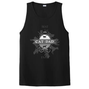 Classic Best Cat Dad Ever Cute Kitty Father Funny Gift PosiCharge Competitor Tank