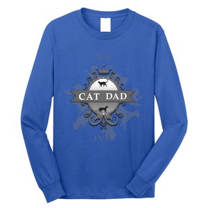 Classic Best Cat Dad Ever Cute Kitty Father Funny Gift Long Sleeve Shirt