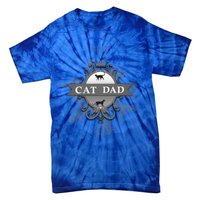 Classic Best Cat Dad Ever Cute Kitty Father Funny Gift Tie-Dye T-Shirt