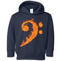 Cool Bass Clef Gift For Men Women Fire Musical Symbol Lover Toddler Hoodie